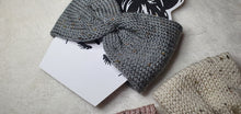 Load image into Gallery viewer, Knitted ear warmer-Speckled yarn