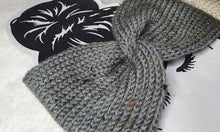 Load image into Gallery viewer, Knitted ear warmer-Speckled yarn