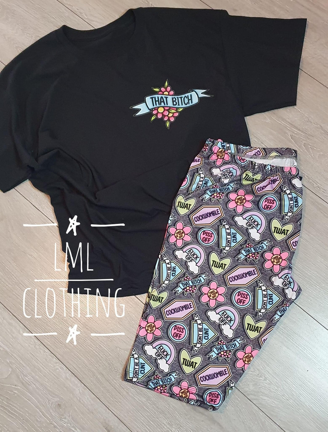 Adult cycling shorts- patch prints